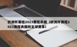 欧洲杯赛程2023赛程表图（欧洲杯赛程2023赛程表图附足球赛事）