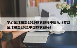 梦幻足球联盟2019球衣链接中国队（梦幻足球联盟2021中国球衣链接）