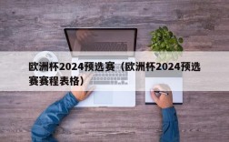 欧洲杯2024预选赛（欧洲杯2024预选赛赛程表格）