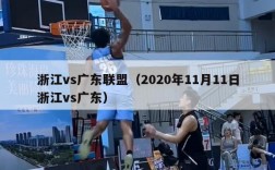 浙江vs广东联盟（2020年11月11日浙江vs广东）