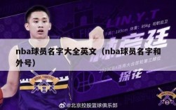 nba球员名字大全英文（nba球员名字和外号）